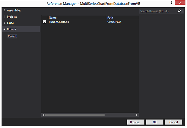 Rendering FusionCharts in ASP.NET MVC Framework Using Razor View